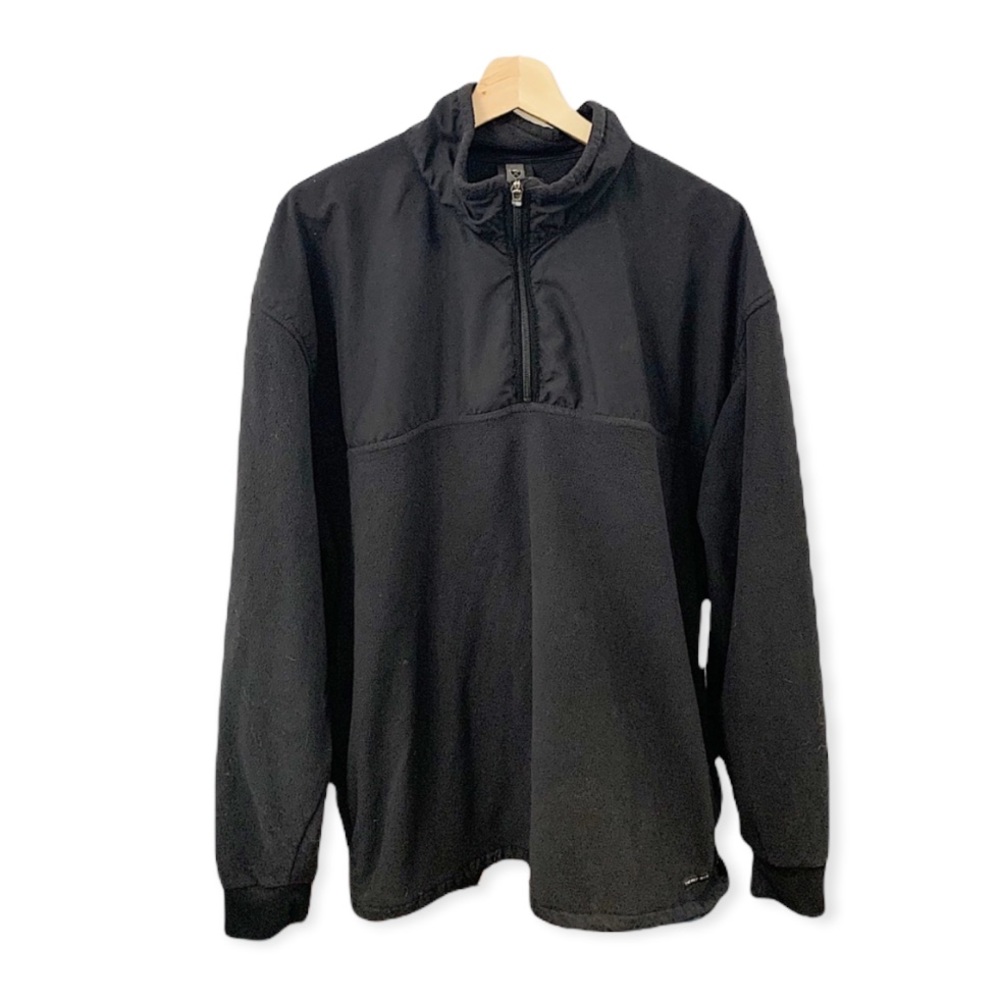 NIKE | black fleece therma-fit half zip size L